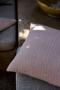 ANNI Salmon Handwoven Outdoor Pillow