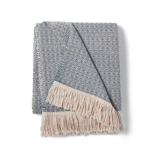 ANNI Indigo Handwoven Outdoor Throw