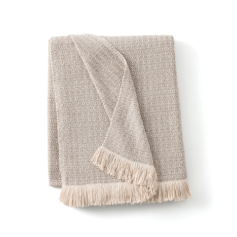 ANNI Mushroom Handwoven Outdoor Throw